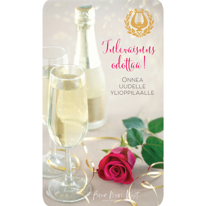 kuohuviini onnittelu ruusu lyyra