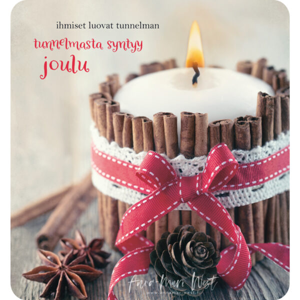 kynttilä joulu kaneli