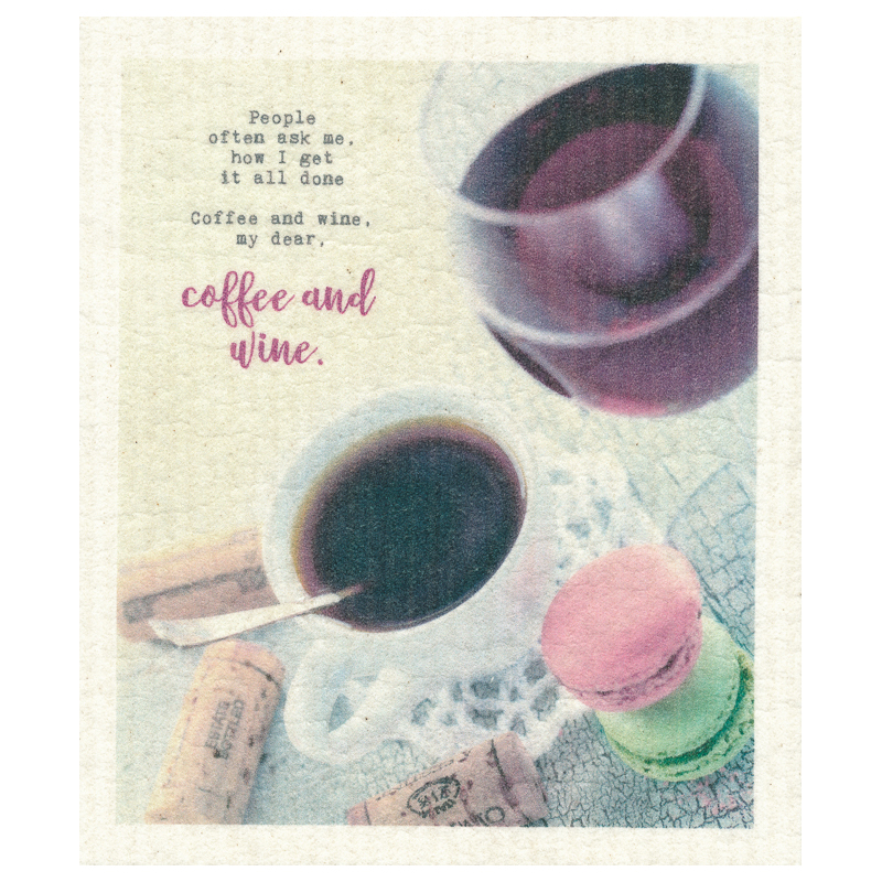 kahvikuppi punaviini