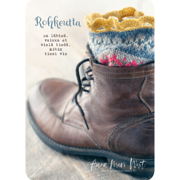 vanha kenkä villasukka vaellus