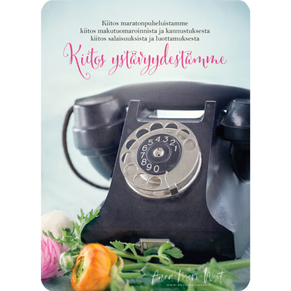 vanha puhelin lankapuhelin