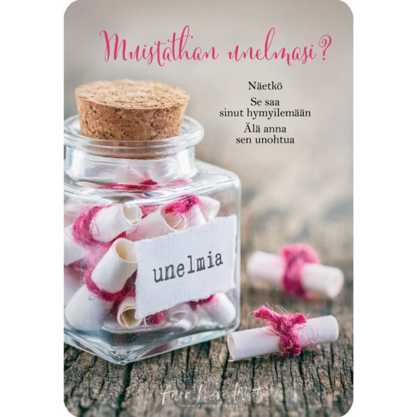 unelmat lasipurkki valokuva