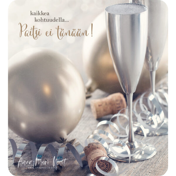 ilmapallot kuohuviini kullanvärinen