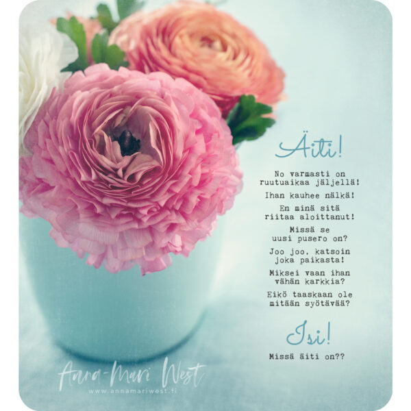 jaloleinikki pastelli vaaleanpunainen kimppu