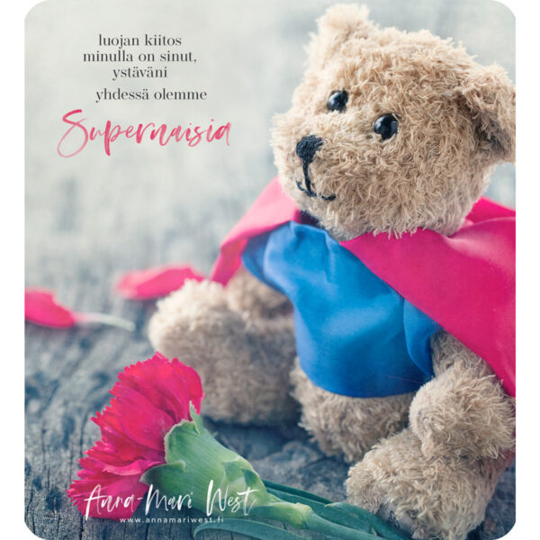 supernainen nalle viitta